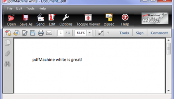 pdfMachine white screenshot