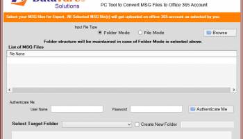 Datavare MSG to Office 365 Converter screenshot