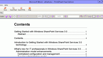 Print2Flash Free Edition screenshot