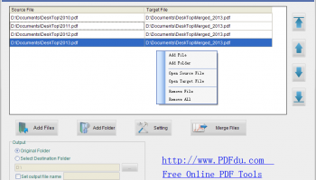 PDFdu Free Merge PDF Files screenshot