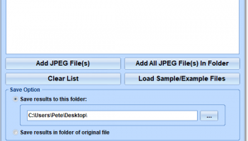 JPG To WebP Converter Software screenshot