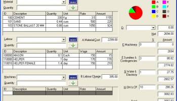 Estimator screenshot