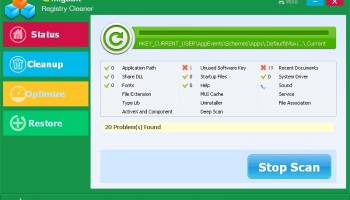 Amigabit Registry Cleaner screenshot
