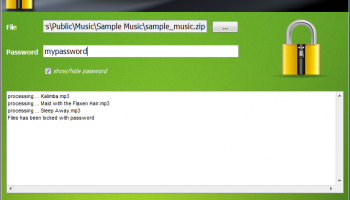 Appnimi Zip Password Kit screenshot