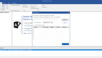 Stellar Repair for Access screenshot