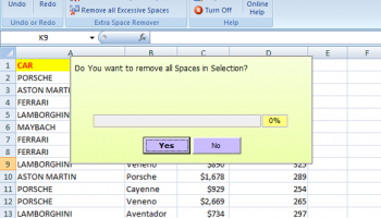 Excel Space Remover screenshot