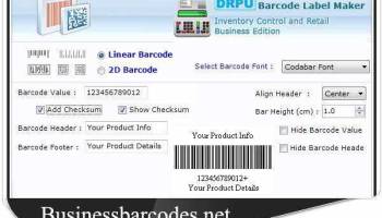 Retail Barcodes Maker screenshot