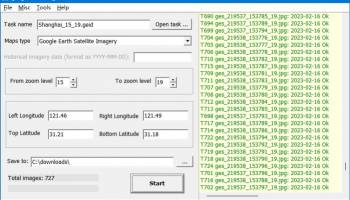 Google Satellite Maps Downloader screenshot
