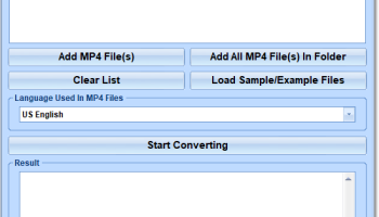 MP4 Speech To Text Converter Software screenshot