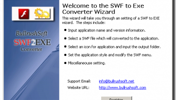 BullrushSoft Swf2exe Converter screenshot