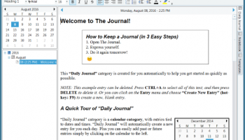 The Journal screenshot