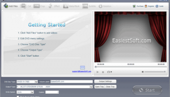 Easiest Video to DVD Converter Windows screenshot