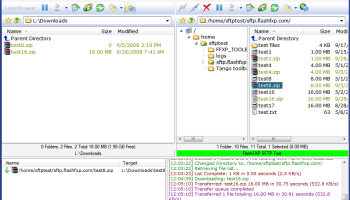Portable FlashFXP screenshot