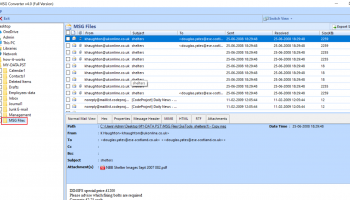 MSG to PST Converter Tool screenshot