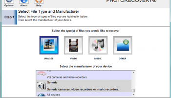 PHOTORECOVERY Standard 2019 for Windows screenshot
