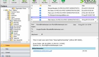 SysOZ Outlook PST Recovery screenshot