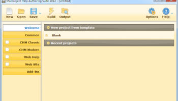 Macrobject Help Authoring Suite screenshot