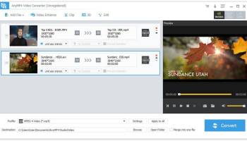 AnyMP4 Video Converter screenshot