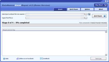 DataNumen Excel Repair screenshot