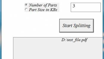 File Splitter screenshot