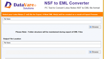 Datavare NSF to EML Converter Expert screenshot