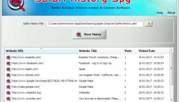 Safari History Spy screenshot