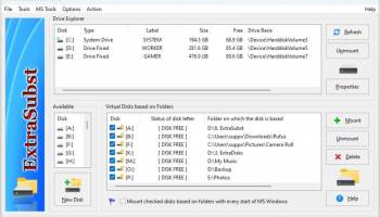 ExtraSubst Home screenshot