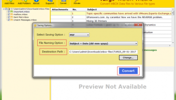 MBOX to PDF Converter screenshot