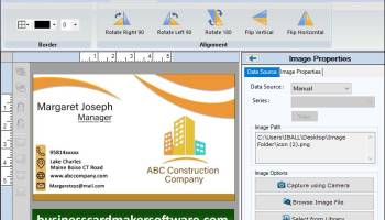 Business Card Maker Software screenshot