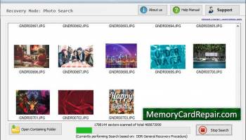 Memory Card Recovery Software screenshot