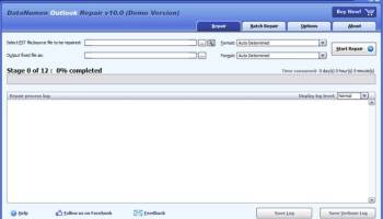 DataNumen Outlook Repair screenshot