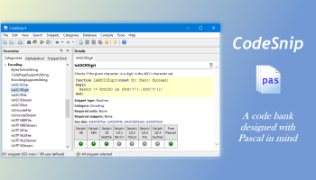 DelphiDabbler CodeSnip screenshot