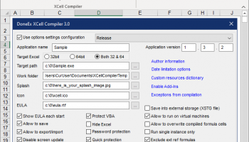 DoneEx XCell Compiler screenshot