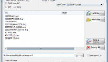 DWG DXF Converter screenshot