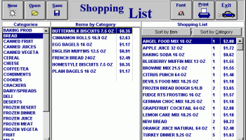 HPS Shopping List screenshot