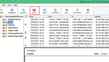 PST to Zimbra Desktop Converter screenshot