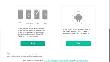 FonePaw Broken Android Data Extraction screenshot
