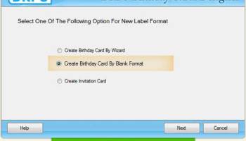 Birthday Card Design Software screenshot