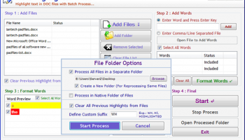 Word Highlighter Tool screenshot