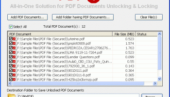 Add Password to PDF screenshot