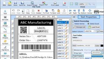 Barcode Label Maker screenshot