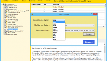 MDaemon to PST Wizard screenshot