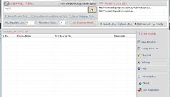 Email Extractor URL screenshot