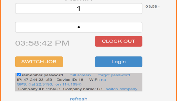 AppTimeClock screenshot