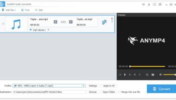 AnyMP4 Audio Converter screenshot