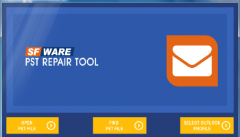SFWare PST Repair Tool screenshot