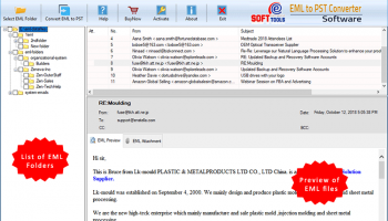 eSoftTools EML to PST Converter screenshot