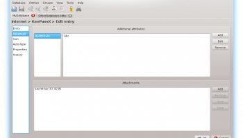 KeePassX screenshot
