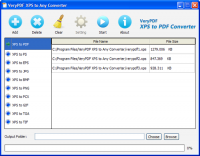 VeryPDF XPS to Any Converter screenshot