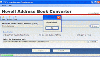 GroupWise to Outlook screenshot